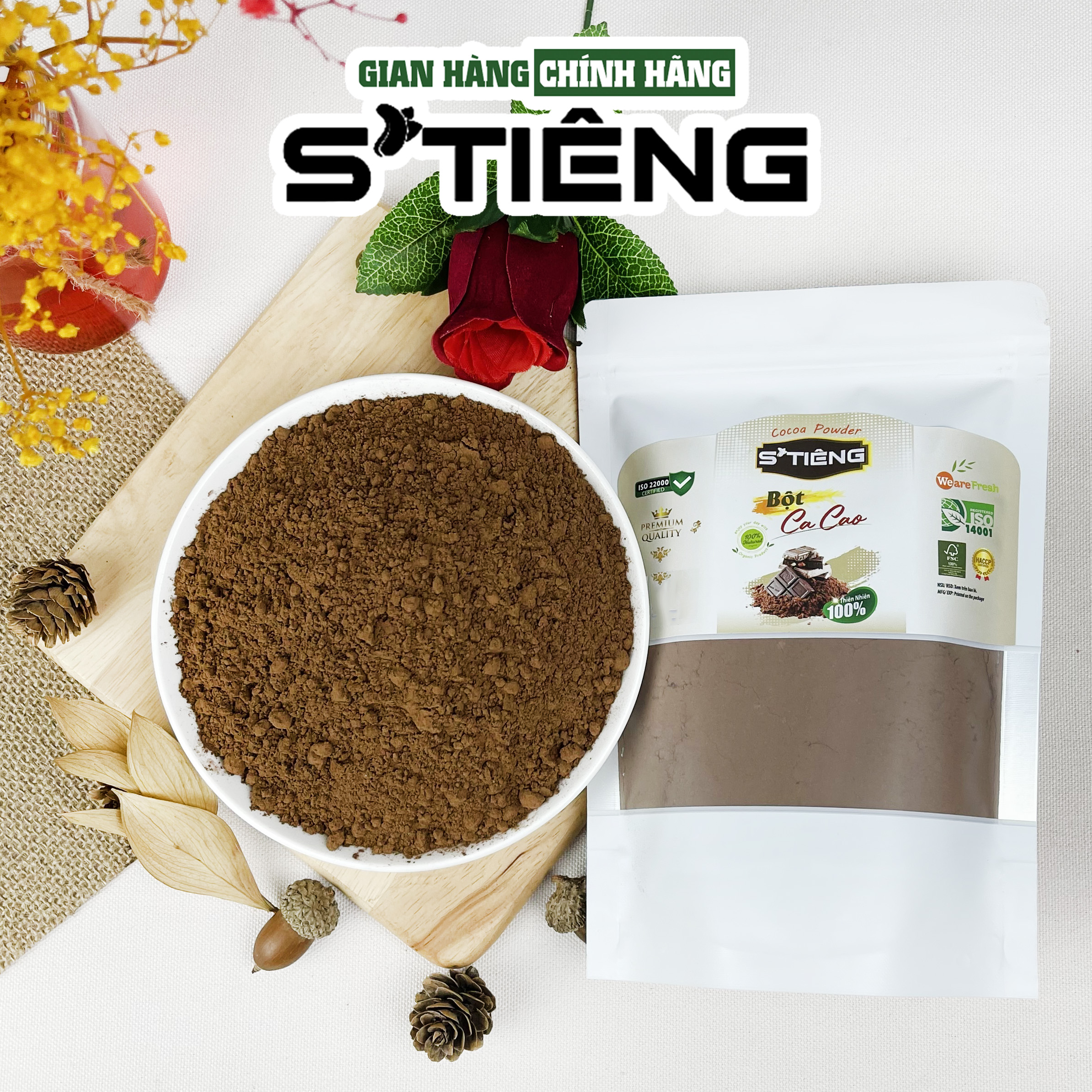 Bột CACAO Nguyên Chất Cao Cấp S'TIÊNG