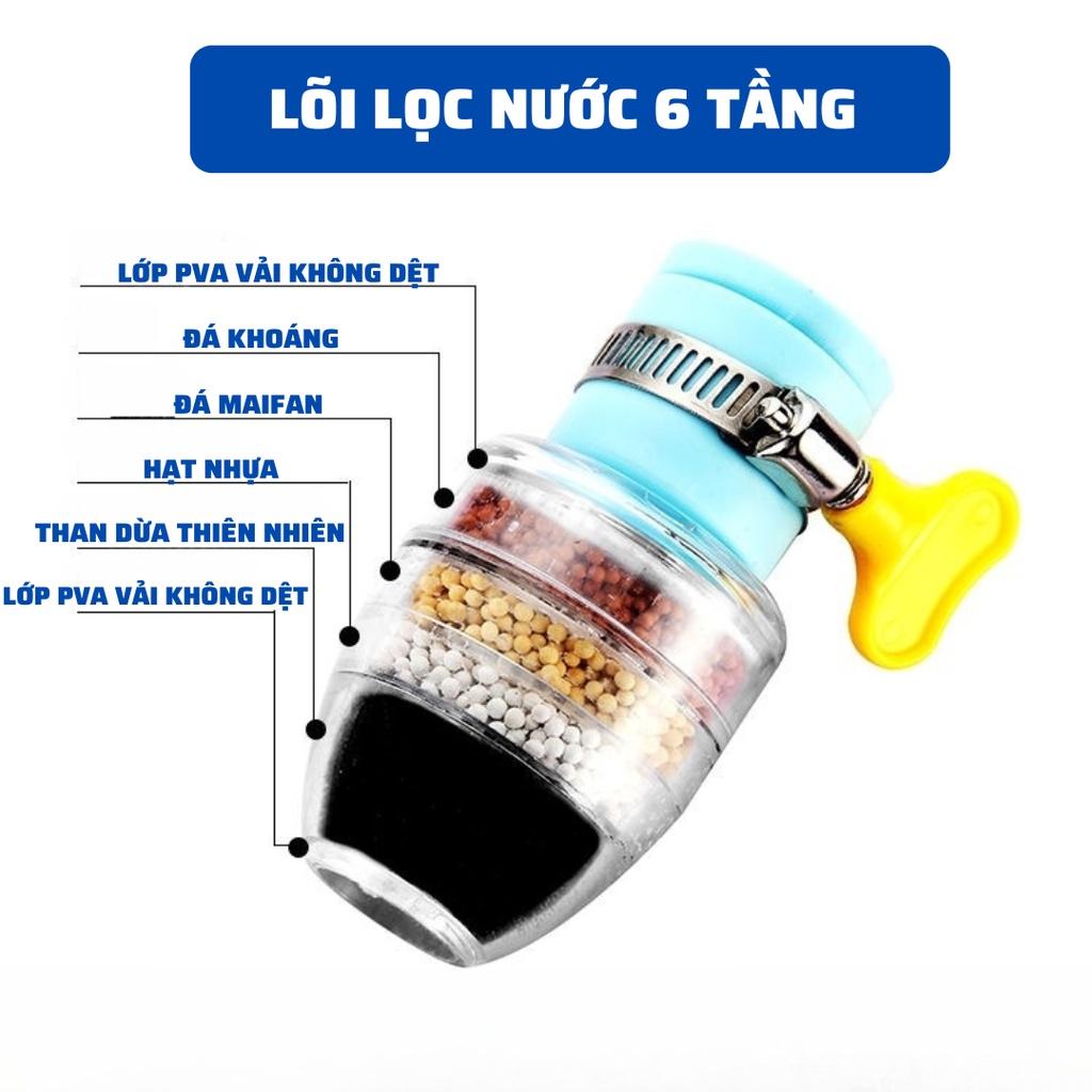 Lọc nước tại Vòi 6 Tầng Cao Cấp Siêu Tiện Lợi Lắp Đặt Dễ Dàng K92