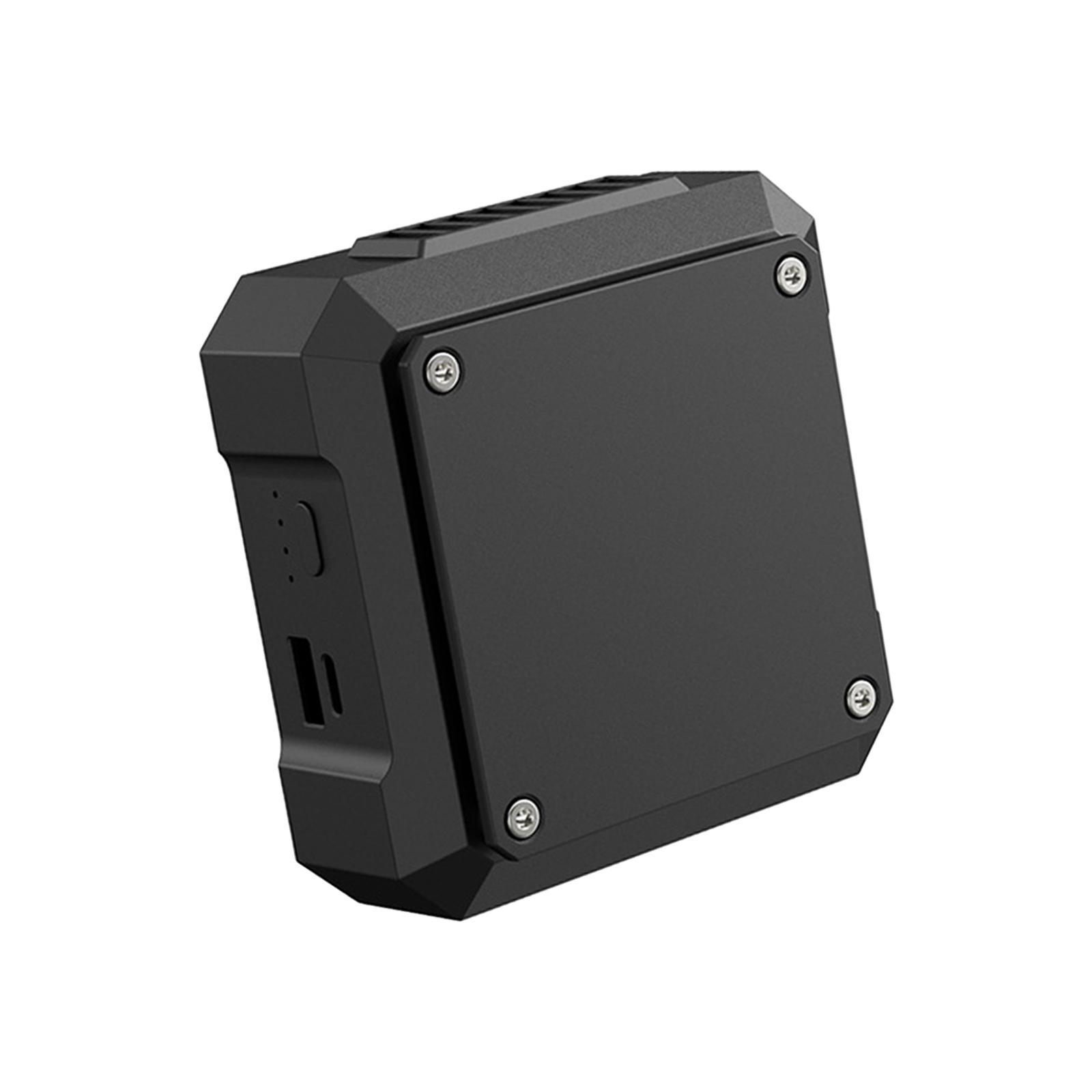 Portable Waist Fan USB Output Ports Wearable Fan with Lanyard Black