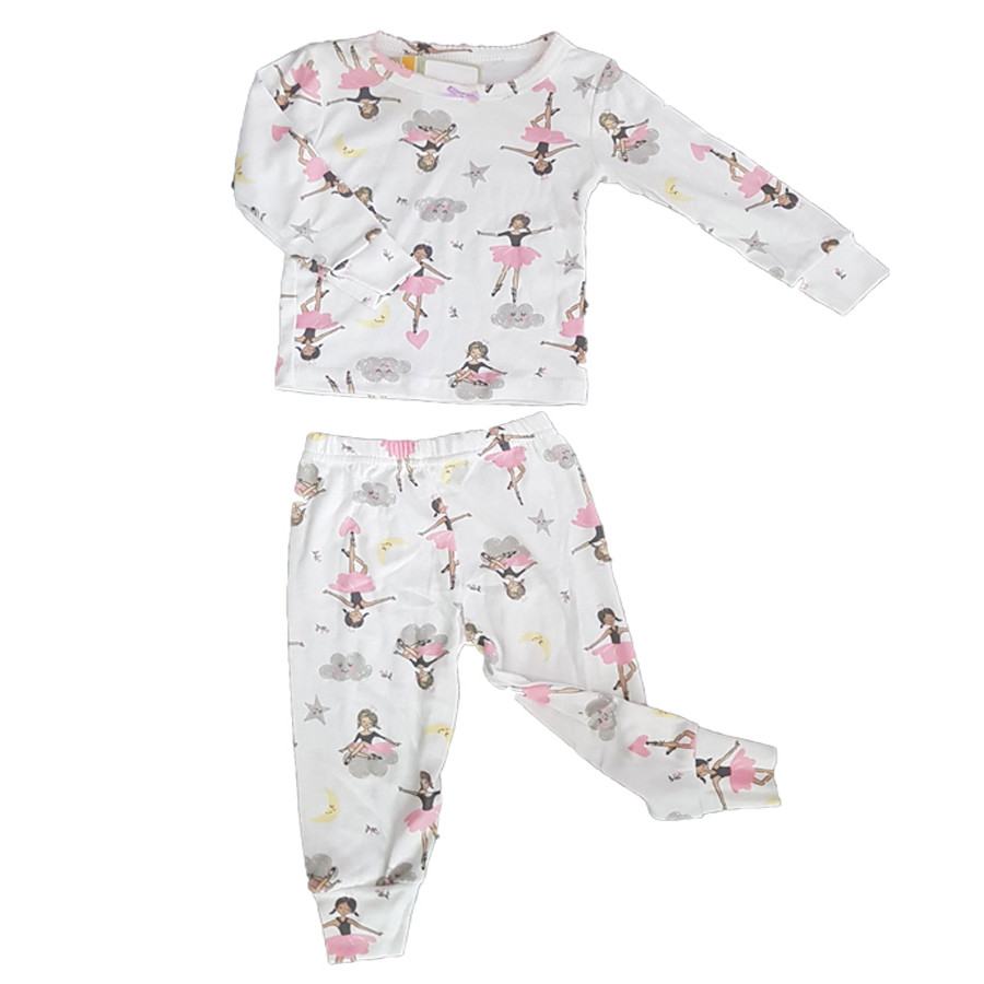 Bộ quần áo cotton bé gái size 1-5 (Giao mẫu ngẫu nhiên)