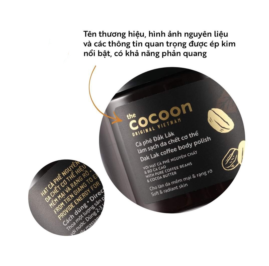 Combo Cà phê Đắk lắk làm sạch da chết Cocoon 200ml - Thanh Mộc Hương Hà Tĩnh