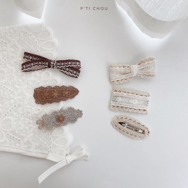 Set kẹp tóc bé gái P'ti chou