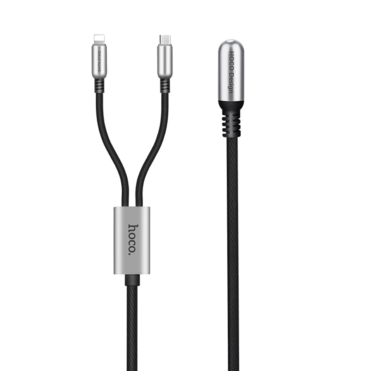 Các Sạc Hoco U17 Đa Năng 2 Đầu Lightning+ Micro - Hàng Chính Hãng