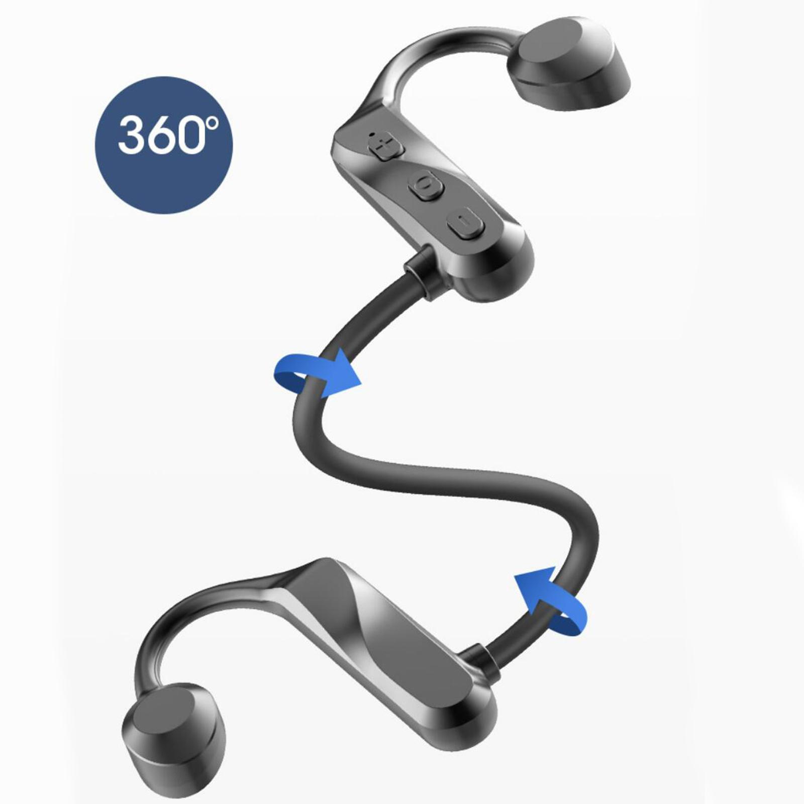 Bone Conduction Headset Open-Ear Waterproof Bluetooth Earphone for Sports Drivers Driving