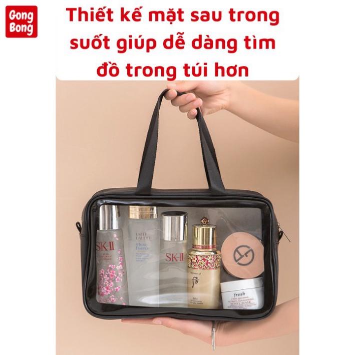 Túi đựng mỹ phẩm du lịch chống nướcSét 3 túi trong suốt đựng đồ mỹ phẩm du lịch thời trang có sỉ