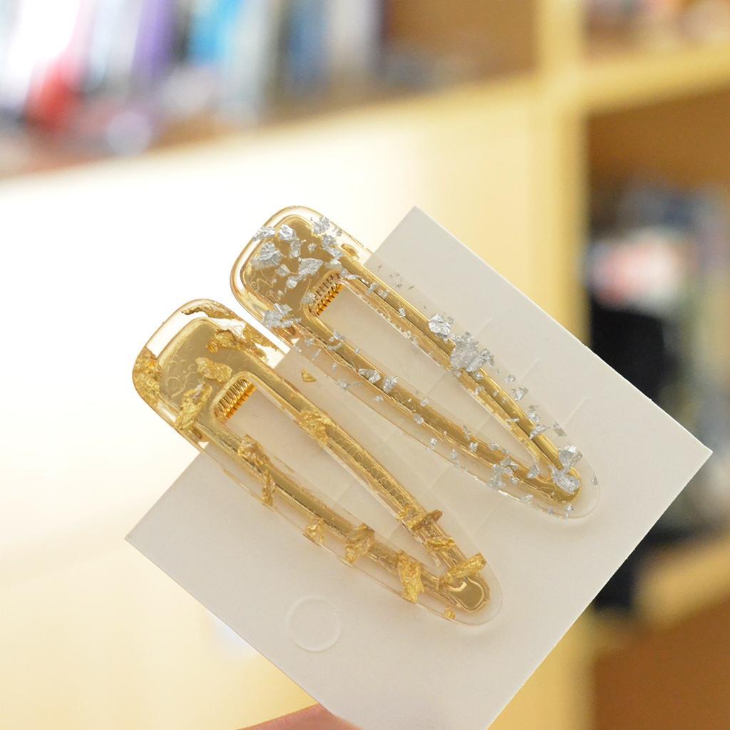 2Pcs Rhinestone Snap Hair Clips Large Hair Barrettes Hairpins Crystal Hair Clips for Women Girls Wedding Hair Accessories