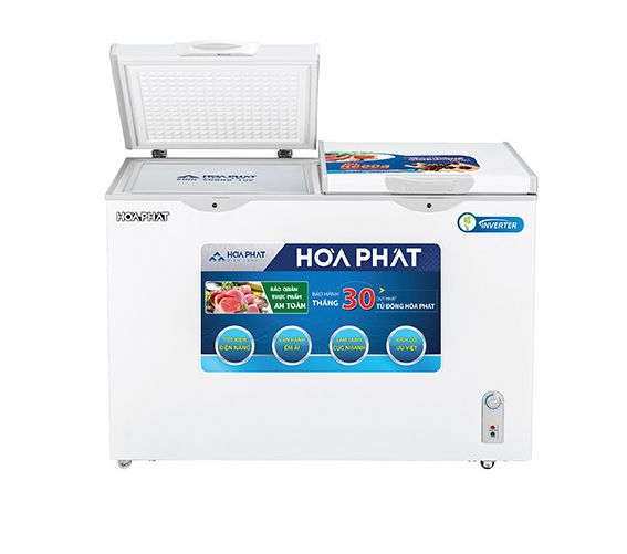 TỦ ĐÔNG MÁT INVERTER HÒA PHÁT 245 LÍT HCFI-606S2Đ2 ĐỒNG (R600A) (HÀNG CHÍNH HÃNG) (CHỈ GIAO HCM)