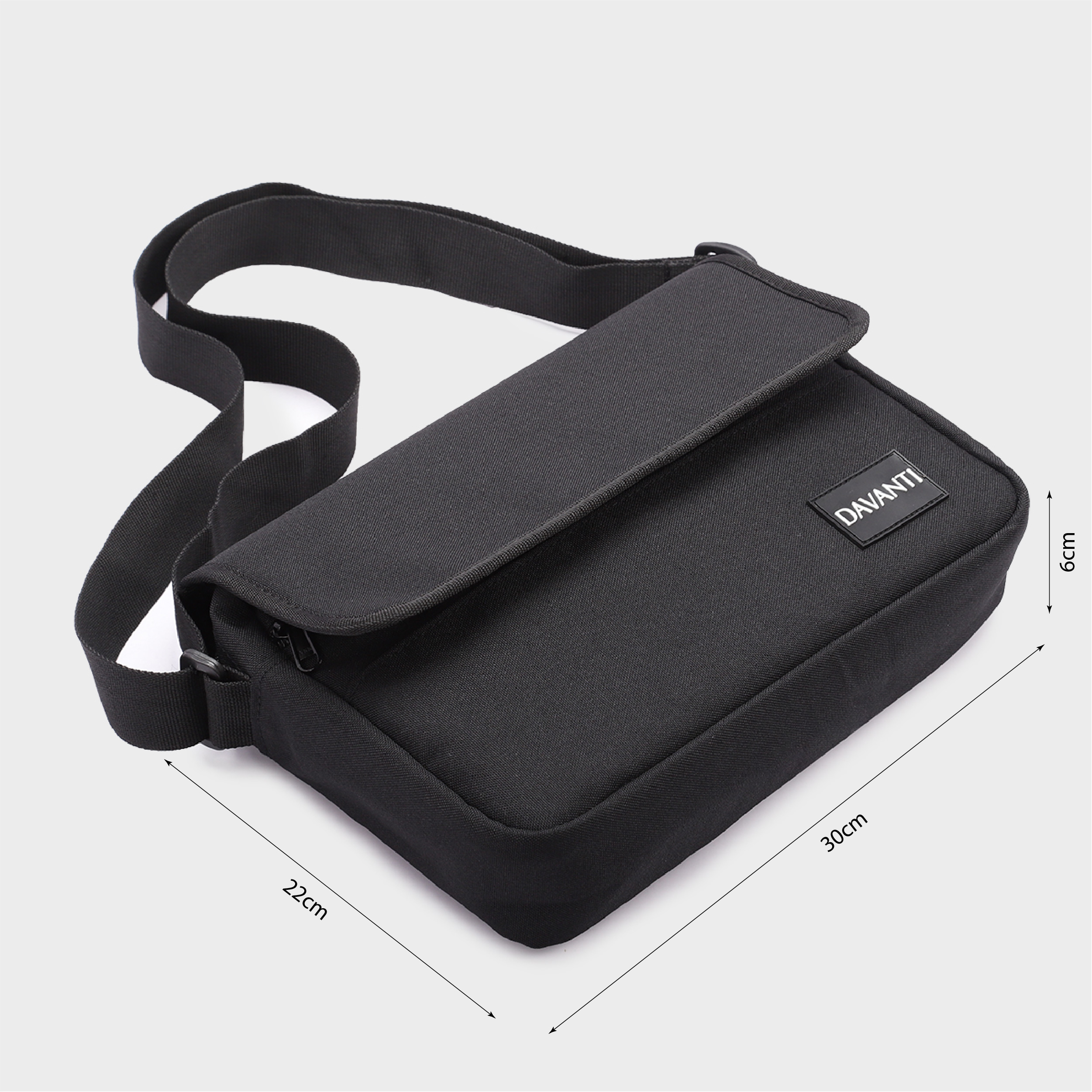 Túi Đeo Chéo Vải Canvas DAVANTI Thời Trang DV298