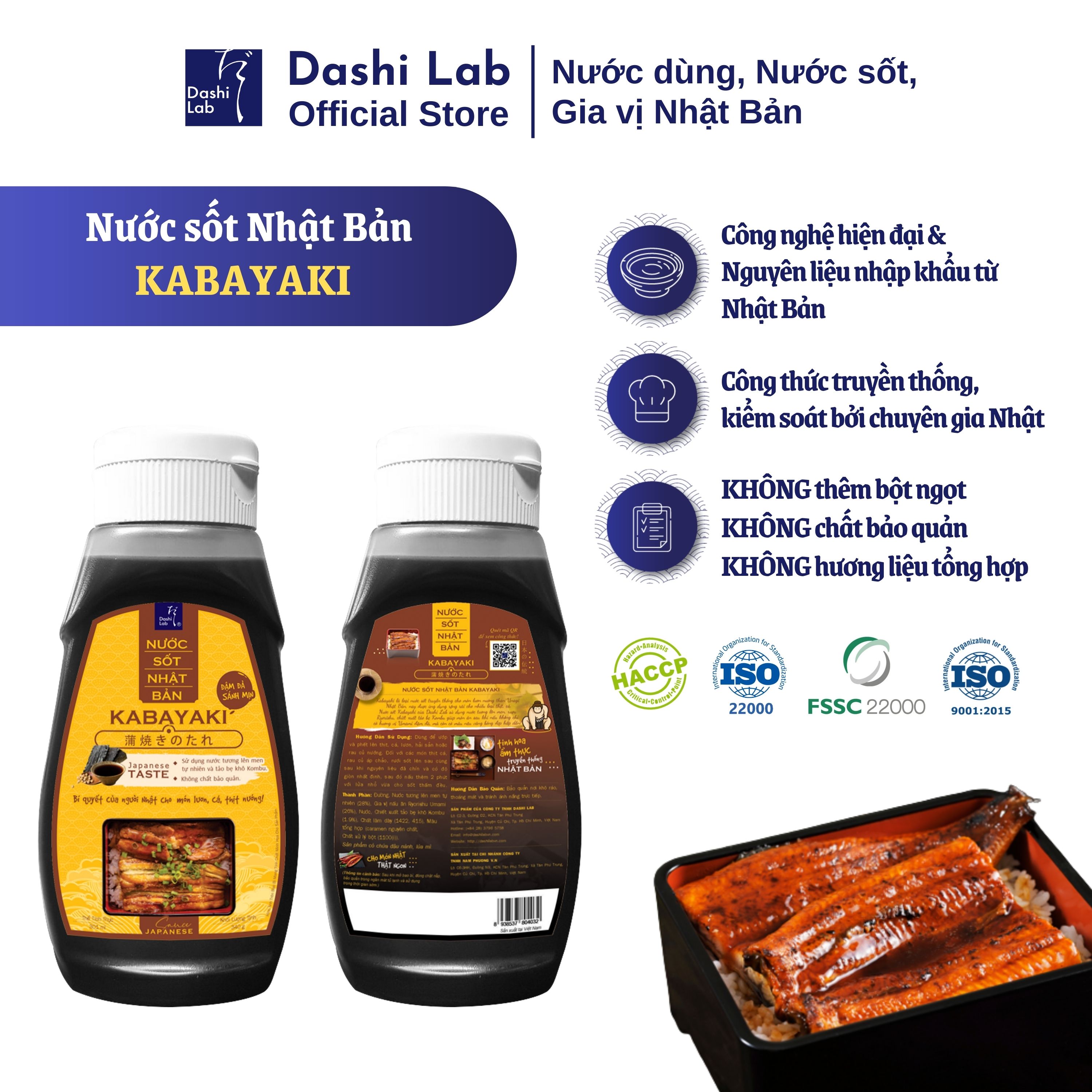 Combo Mì Udon Và Nước Sốt Kabayaki DASHI LAB Vị Ngon Nhật Bản Đậm Đà Khó Cưỡng