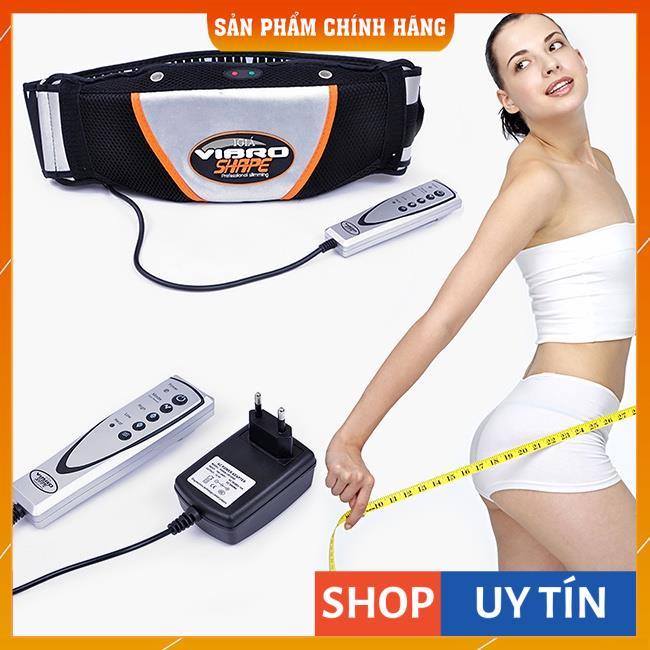 Đai bụng Massage rung mạnh giảm mỡ Vibro Shape_Tặng Túi Thể Thao Đựng Đai