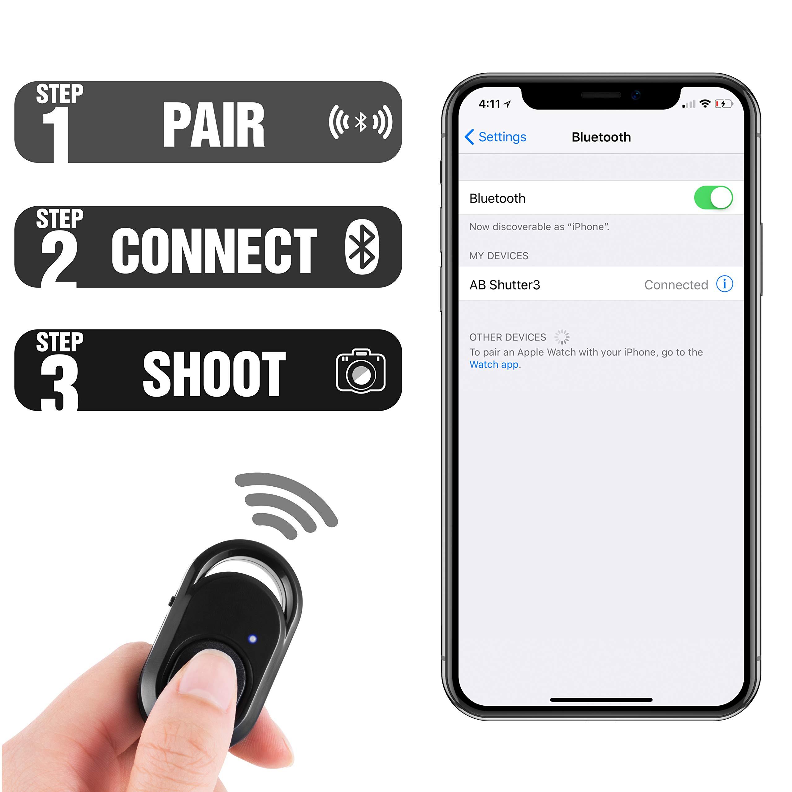 Điều khiển từ xa Bluetooth, kích hoạt máy ảnh với công nghệ Bluetooth không dây