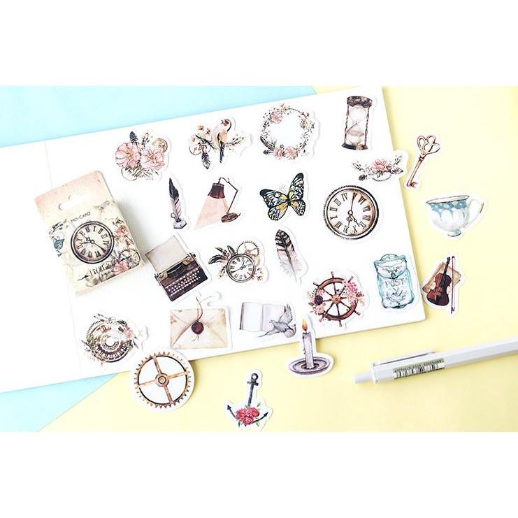 Bộ 46 Sticker Hàn Quốc Kỷ Niệm dán trang trí E15
