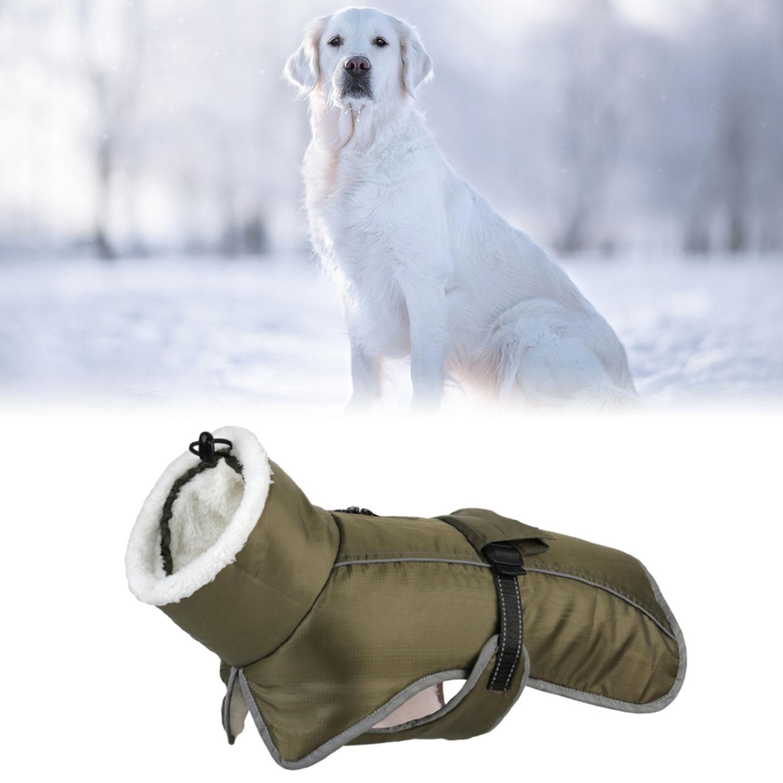 Warm Dog Coat Clothing Windproof Waterproof with Leash Hole Outdoor Dog Vest