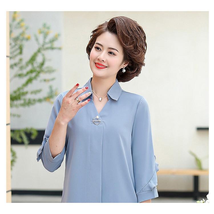 Áo kiểu tay lửng cao cấp cho người lớn tuổi L03-221