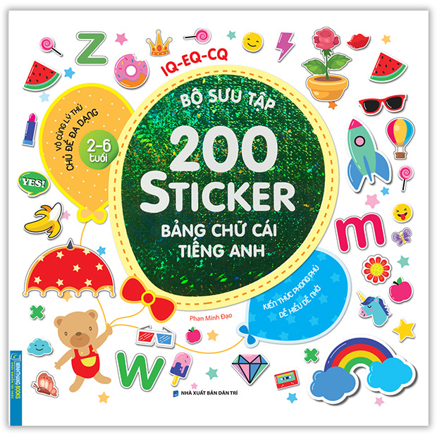 Bộ Sưu Tập 200 Sticker - Bảng Chữ Cái Tiếng Anh