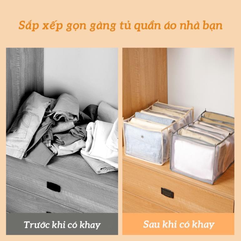 Túi đựng quần áo chia ngăn Hộp xếp đồ lót tiện ích Khay xếp quần áo gọn gàng