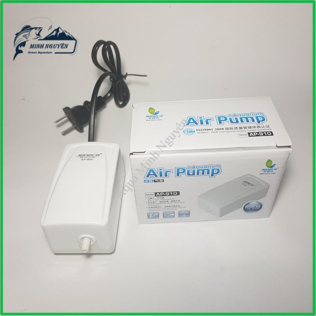 Máy sủi oxy 1 vòi Jeneca AP 910 Máy sủi oxi 1 vòi cho hồ cá bể cá cảnh sục oxy sục oxi mini sủi oxy siêu êm