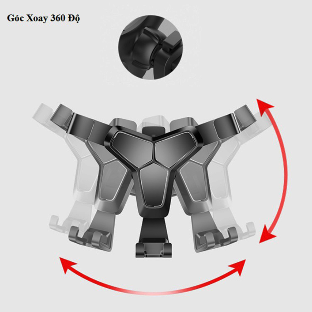 Giá Đỡ Kẹp Điện Thoại Tự Động Cho Xe Hơi, Phụ Kiện Tiện Ích Cho Các Dòng Ô Tô, Dễ Lắp Đặt Và Sử Dụng, Kẹp Chắc Chắn Và An Toàn Cho Thiết Bị, Giúp Lái Xe Dễ Quan Sát Vừa Xem Được Thông Tin Trên Điện Thoại, Hai Màu Thời Trang, Sang Trọng, Chất Liệu Cao Cấp,