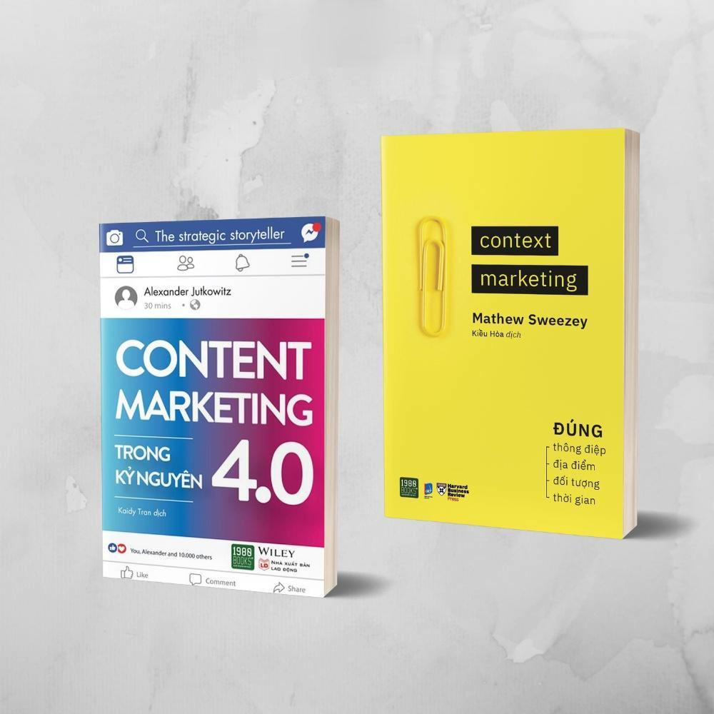 Combo 2 cuốn Cẩm nang cho dân Content (Context Marketing + Content Marketing trong kỷ nguyên 4.0)  - Bản Quyền