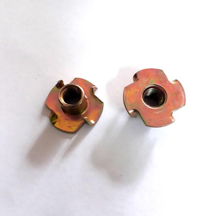 Bịch 100 tán chấu M6... ĐAI ỐC CHẤU BẮT GỖ, ĐAI HOA MAI , TÁN CHẤU MẠ KẼM
