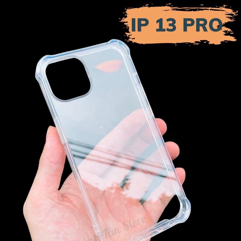 Ốp lưng ip 13 pro max ip 13 pro 13 chống sốc clear color ver 3 trong suốt không ố vàng bảo vệ camera huỳnh tân store