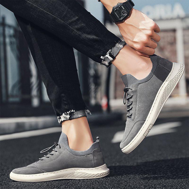 Giày Sneaker Nam, Giày Da Nam, Giày Da Lộn Cao Cấp