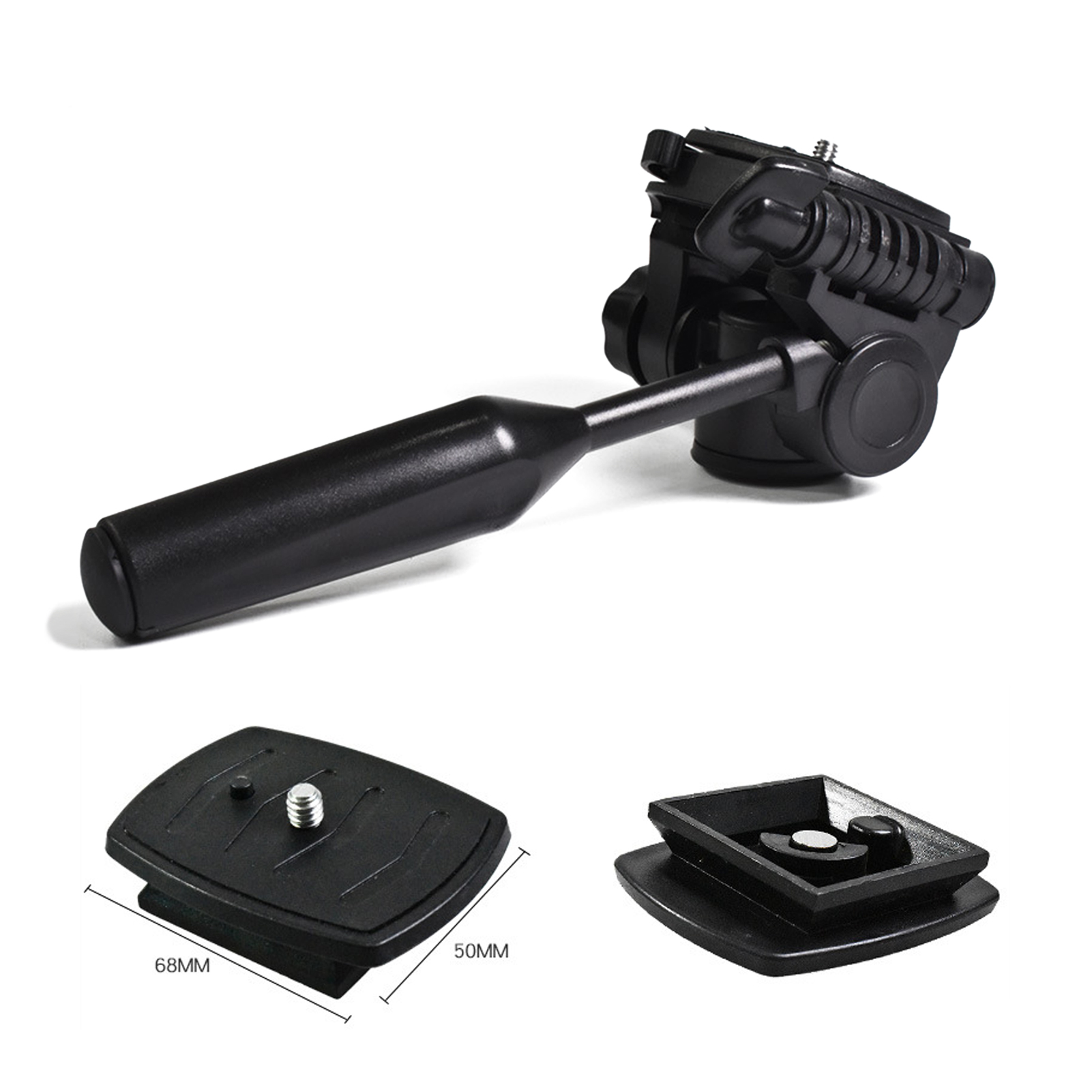 Đầu chân máy 360 độ Xoay 90 độ Nghiêng Đầu chân máy với ren 3/8 inch Ốc vít 1/4 inch cho chân máy ảnh