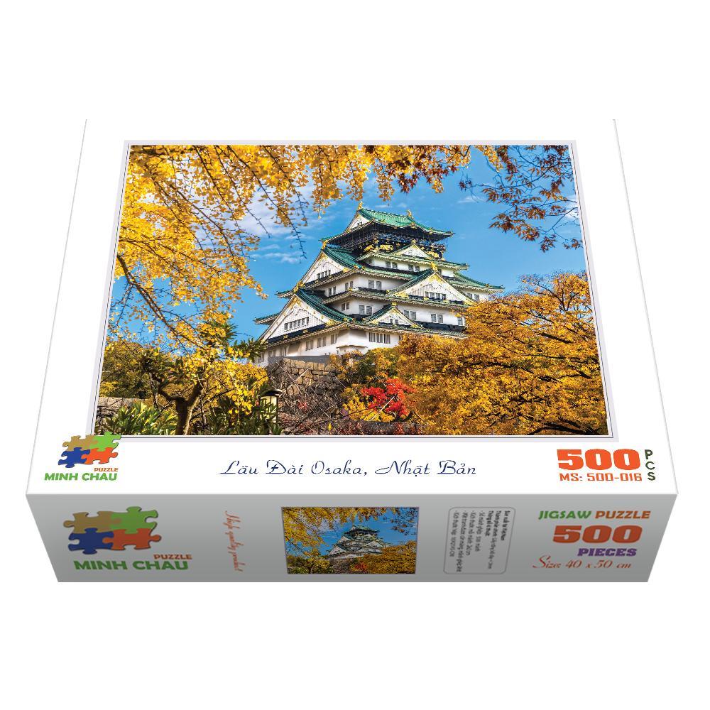 Bộ ghép hình hộp 500 mảnh-Lâu Đài Osaka, Nhật Bản