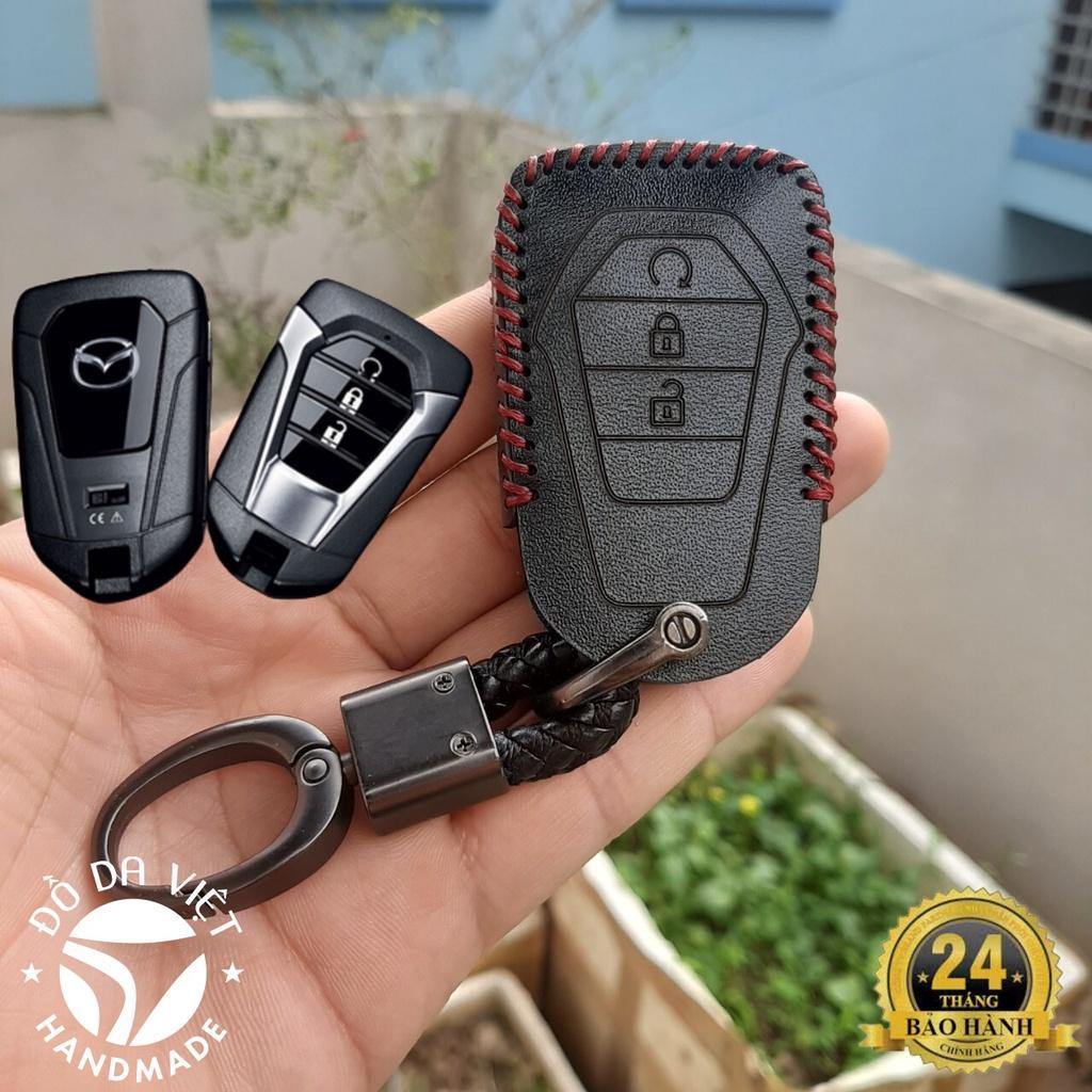 Bao da chìa khoá Mazda BT50, BT-50 all new 2021 2023 da thật bảo hành 2 năm