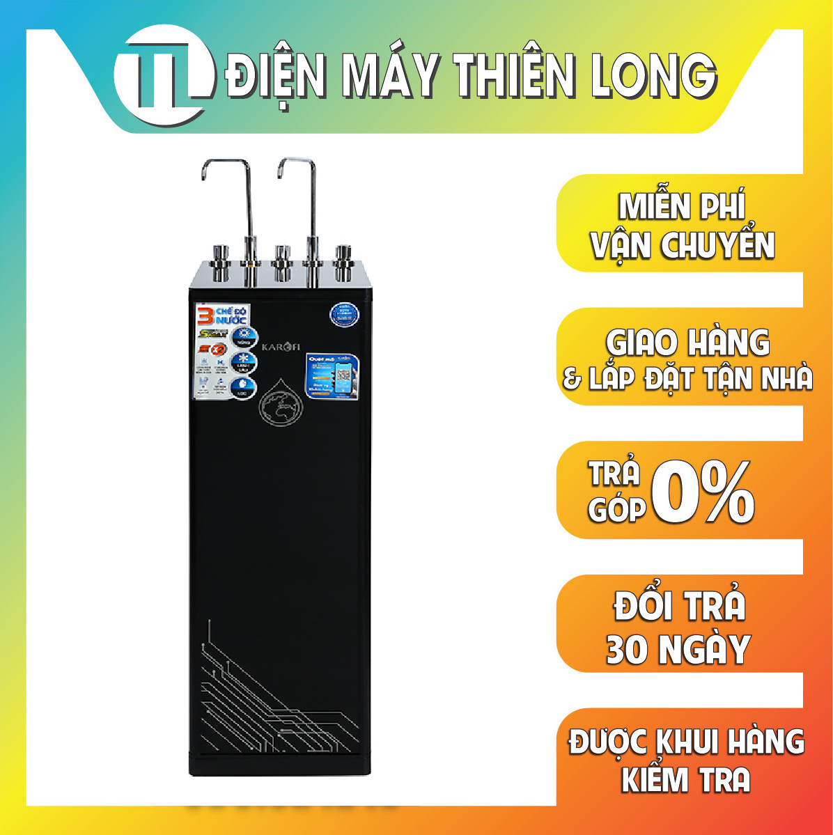 Máy Lọc Nước Nóng Lạnh KAROFI KAD-D66 - Hàng Chính Hãng