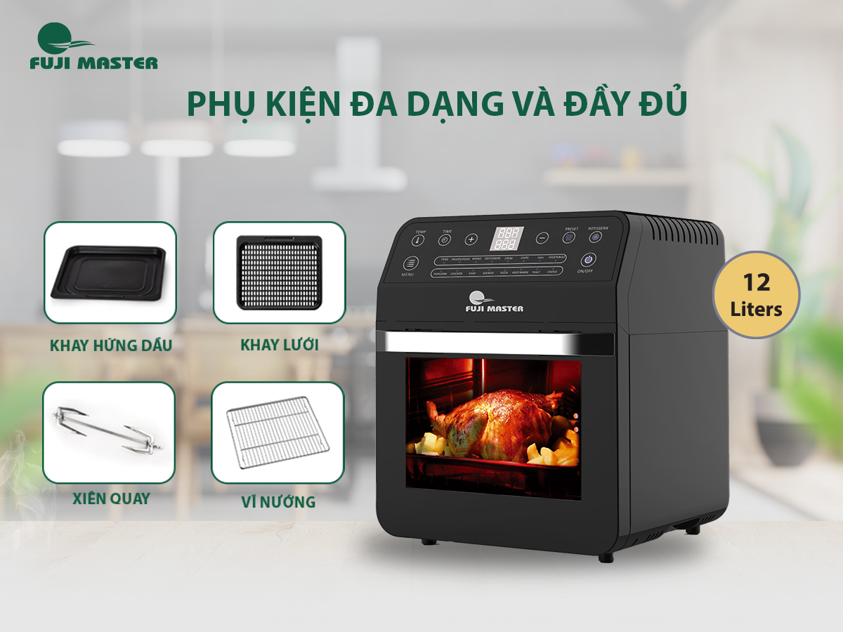 Nồi chiên chân không Fuji Master FJM-2022 Dung tích 12 lít - Hàng chính hãng