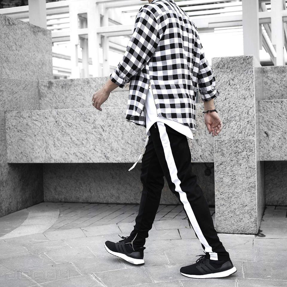 Quần track pants zipper cực chất