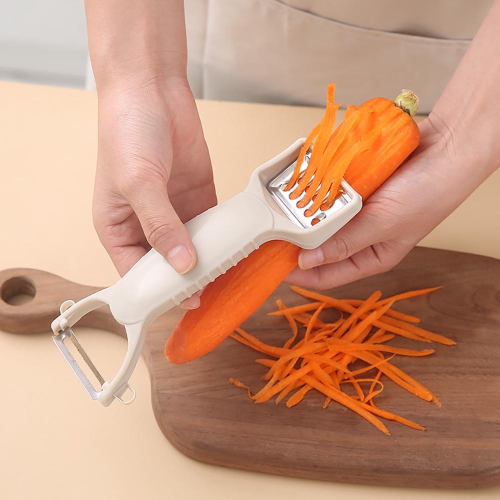 Nạo gọt bào bằng nhựa lúa mạch - Dụng cụ bào sợi củ quả 2 đầu đa năng