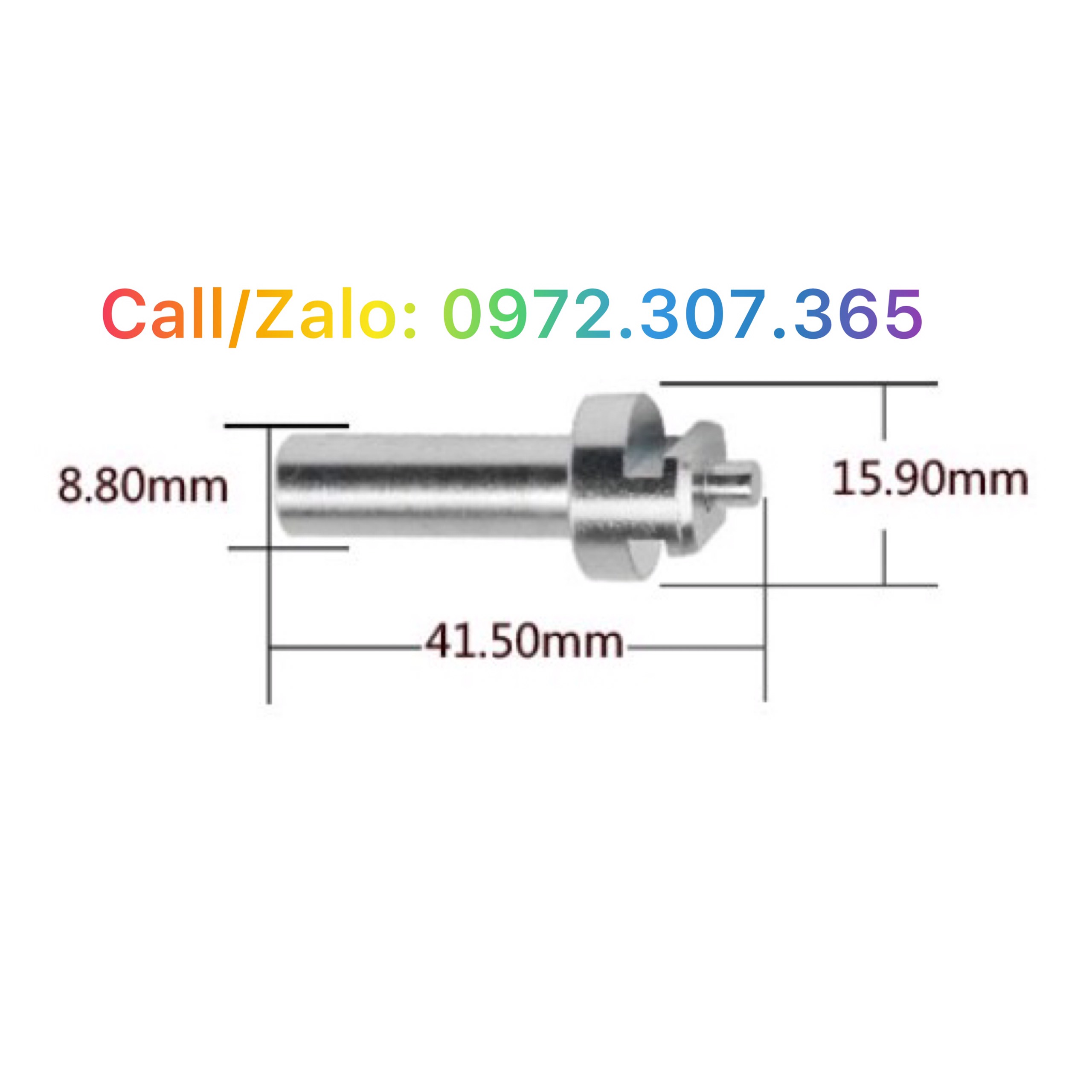 Đầu kết nối máy khoan dùng cho dây lò xo thông tắc cống phi 16. Chắc chắn, lắp đặt dễ dàng, tiện lợi