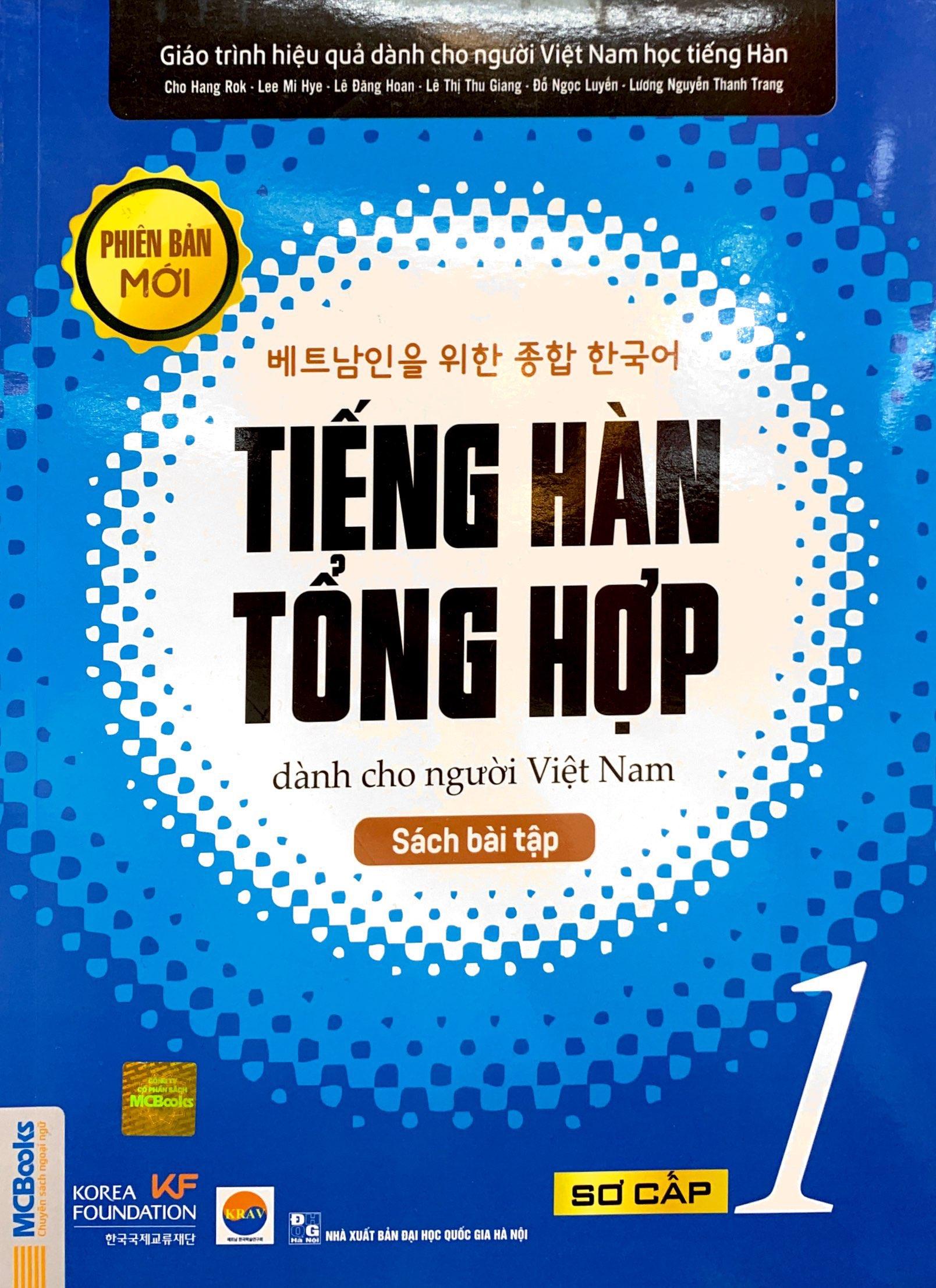 Tiếng Hàn Tổng Hợp Dành Cho Người Việt Nam - Sơ Cấp 1 - Sách Bài Tập (Tái Bản 2023)
