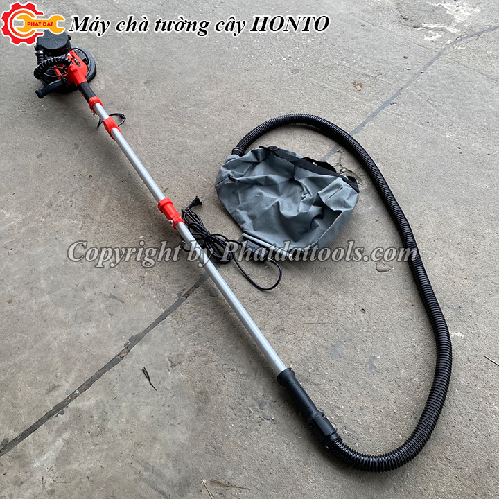 Máy chà nhám tường dạng cây HONTO YS-892-Có hút bụi,đèn chiếu sáng