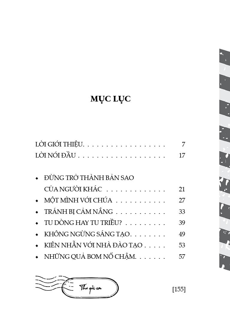 GỬI EM, BẠN TRẺ MỚI BƯỚC VÀO ĐỜI TU