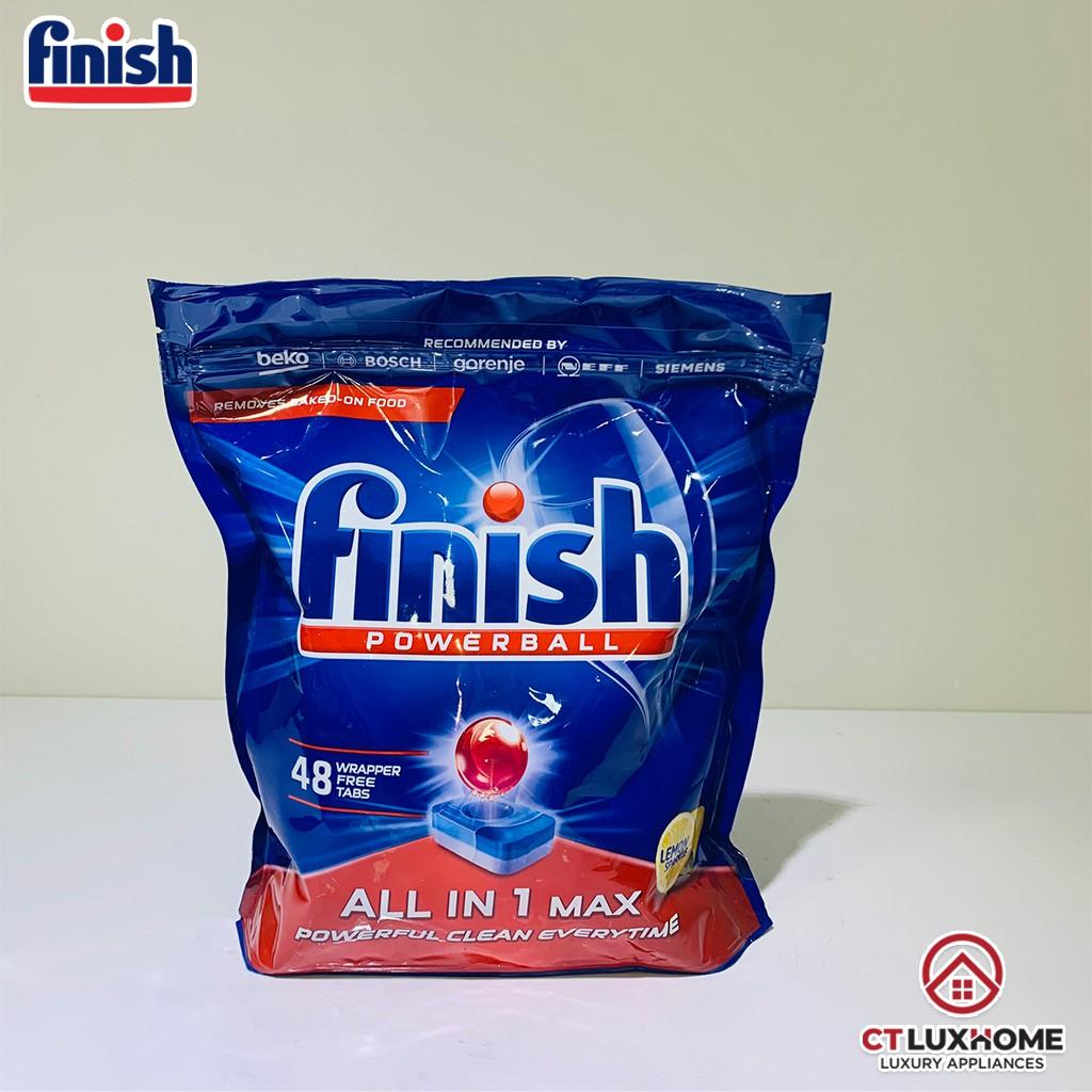 Viên rửa chén bát Finish All In One Max loại 22 viên, 48 viên, 80 viên