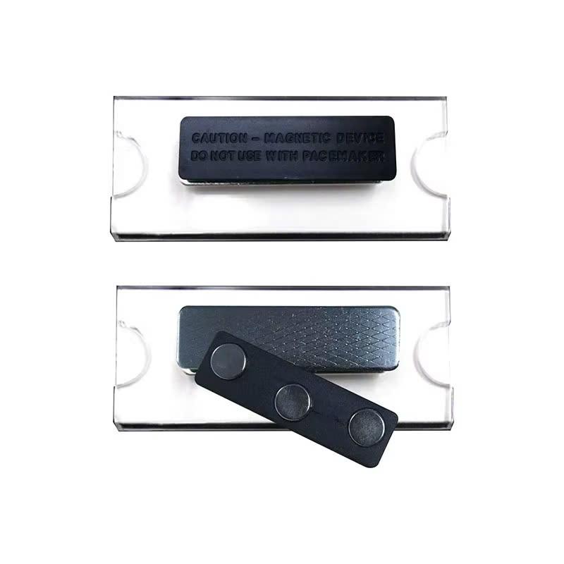 Acrylic Combo 10-20 Bảng tên nhân viên cài áo - Nam châm &amp; Kim ghim, 60x20mm - Bảng tên - Cài kim