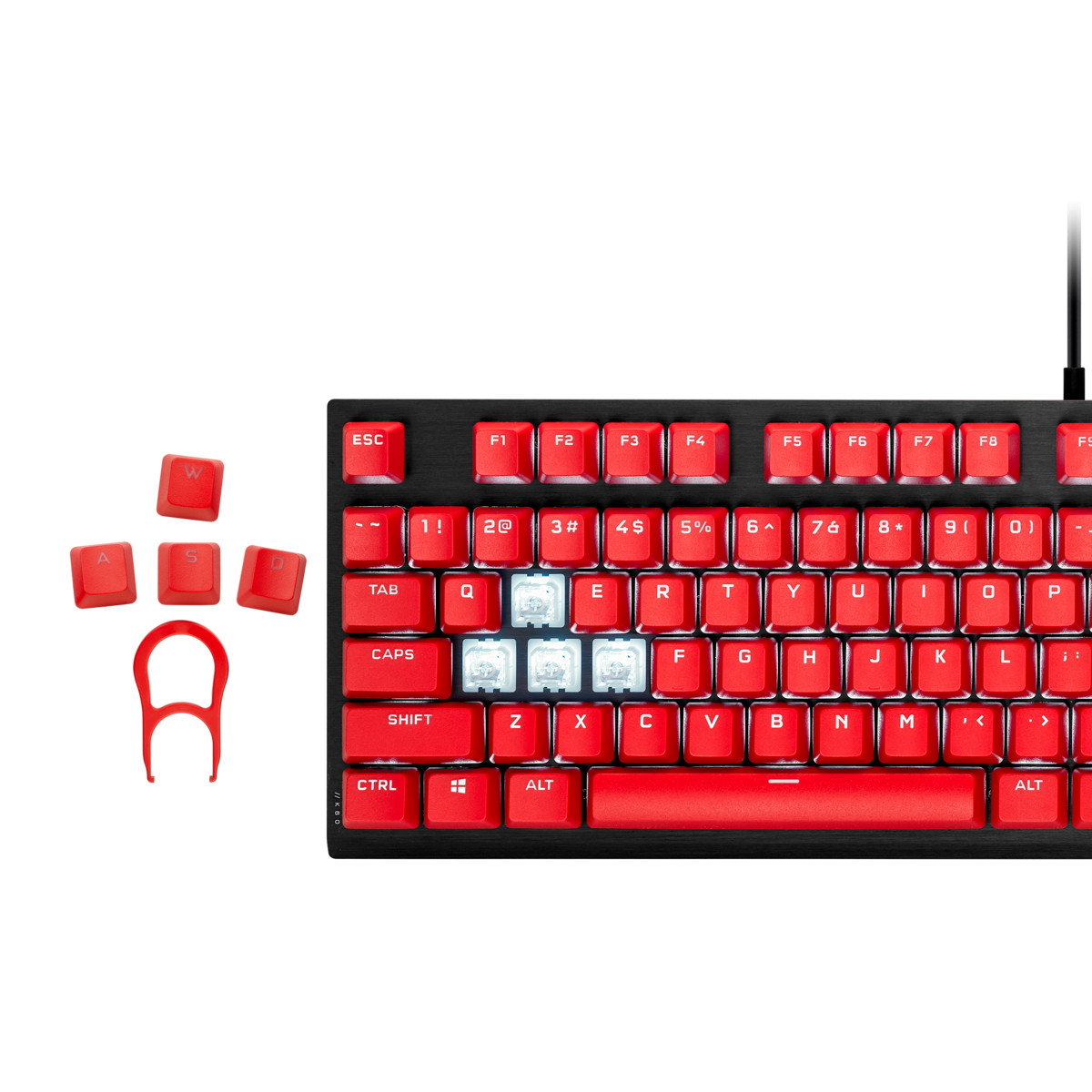 Keycap Corsair PBT Double-Shot PRO ORIGIN Red - Hàng Chính Hãng