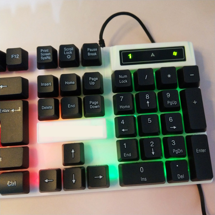 Bộ bàn phím và chuột Gaming T6 có dây tích hợp đèn led - T0178