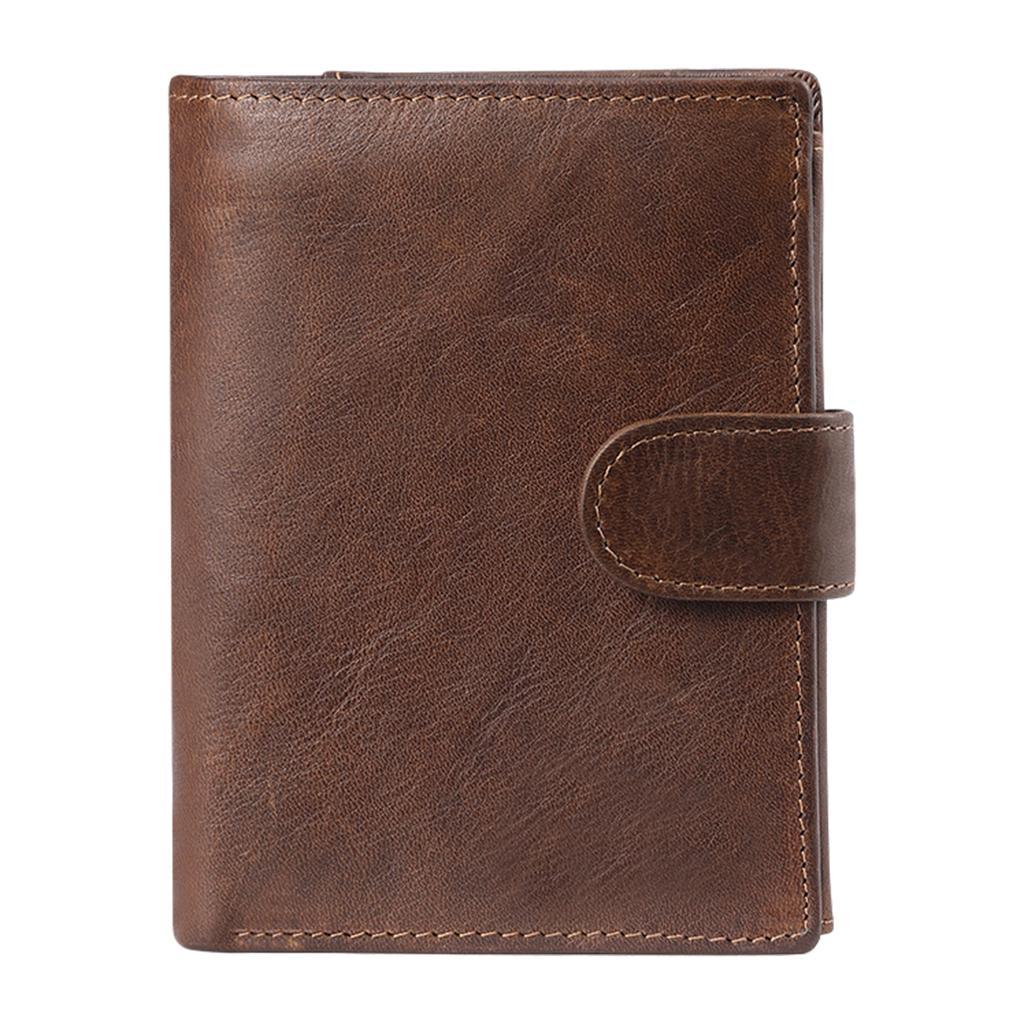 Wallet  Pocket Purse Zip Minimalist Mens coffee