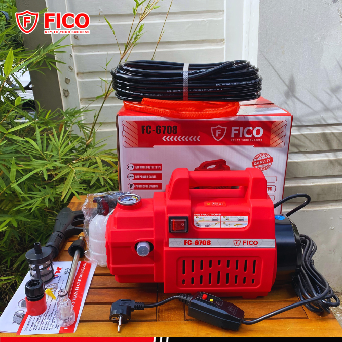 MÁY XỊT RỬA XE CAO ÁP 2.450W FC-6708 FICO -HÀNG CHÍNH HÃNG