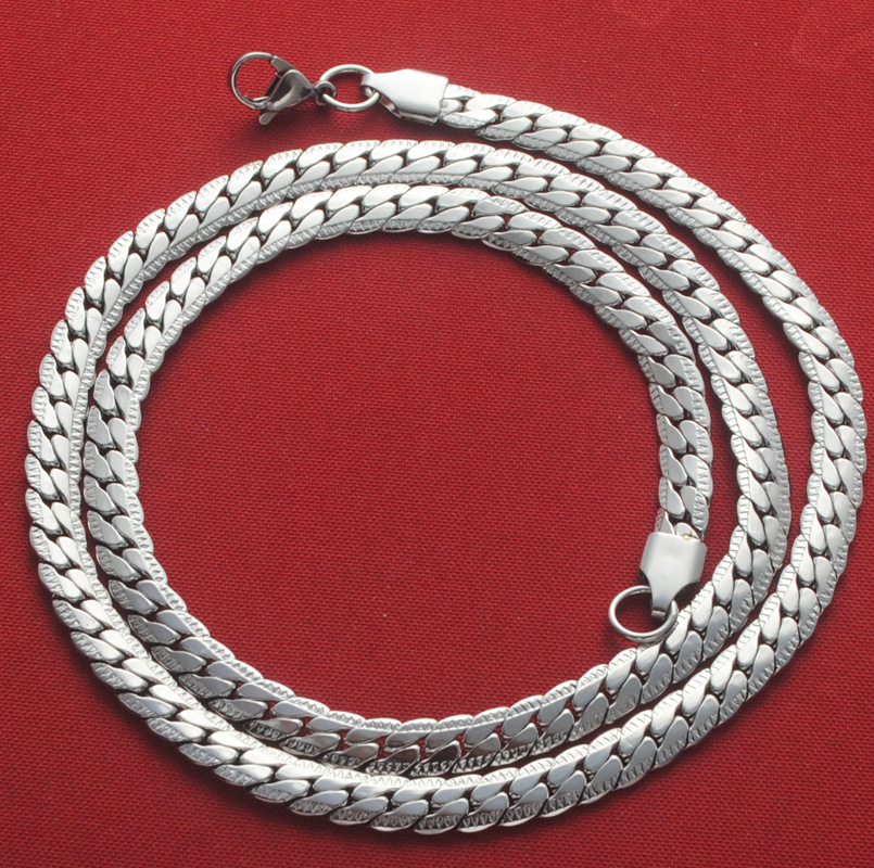 Dây chuyền nam hợp kim không gỉ, dài 50 cm, bền màu, rộng 5mm