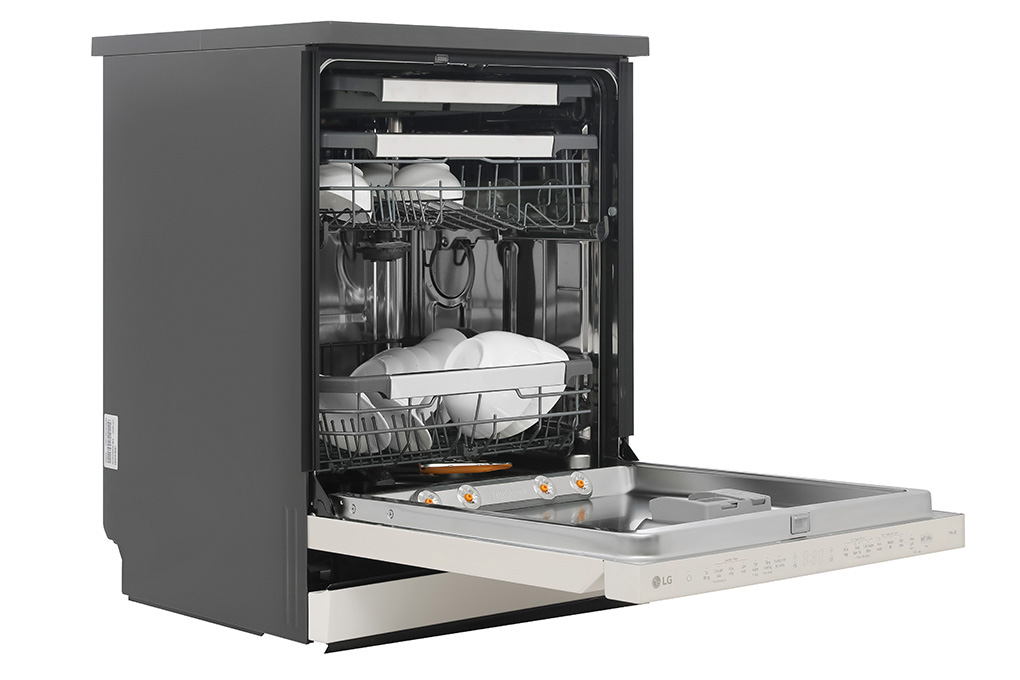Máy rửa bát chén LG LDT14BGA3 - Sức chứa 14 bộ chén đĩa - 10 chế độ rửa đa dạng - Hàng chính hãng