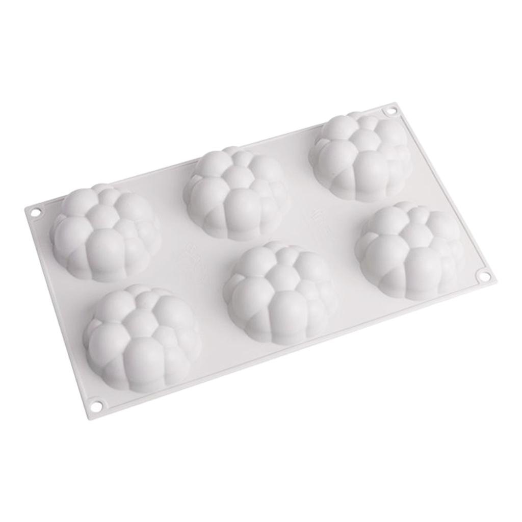 6 Holes Silicone Mousse Baking Mould For DIY Cake Dessert Chocolate