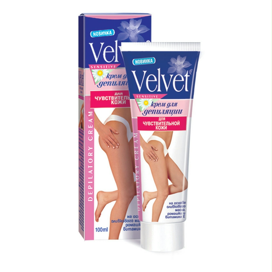 Kem tẩy lông dùng cho da nhạy cảm và vùng bikini Velvet Depilation Cream For Sensitive Skin 100ml