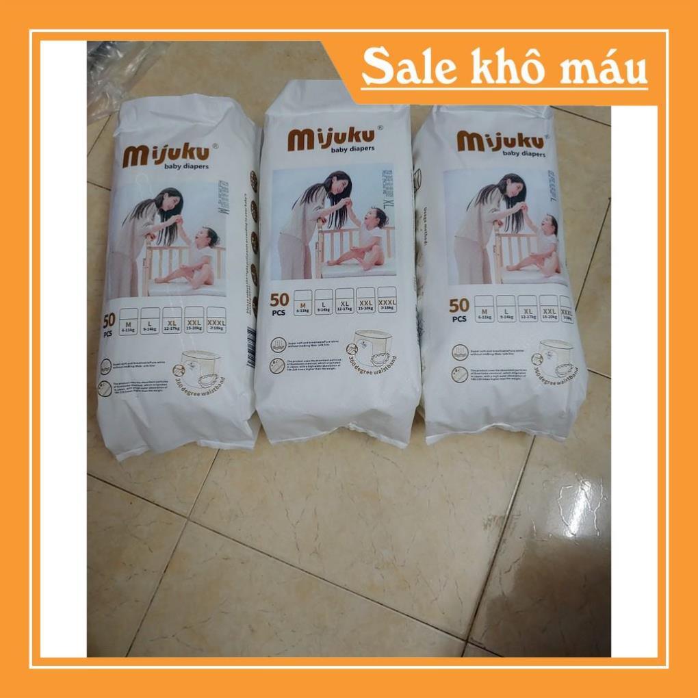 COMBO 50 miếng bỉm quần xuất Nhật MIJUKU đủ size M/L/XL/XXL/XXXL