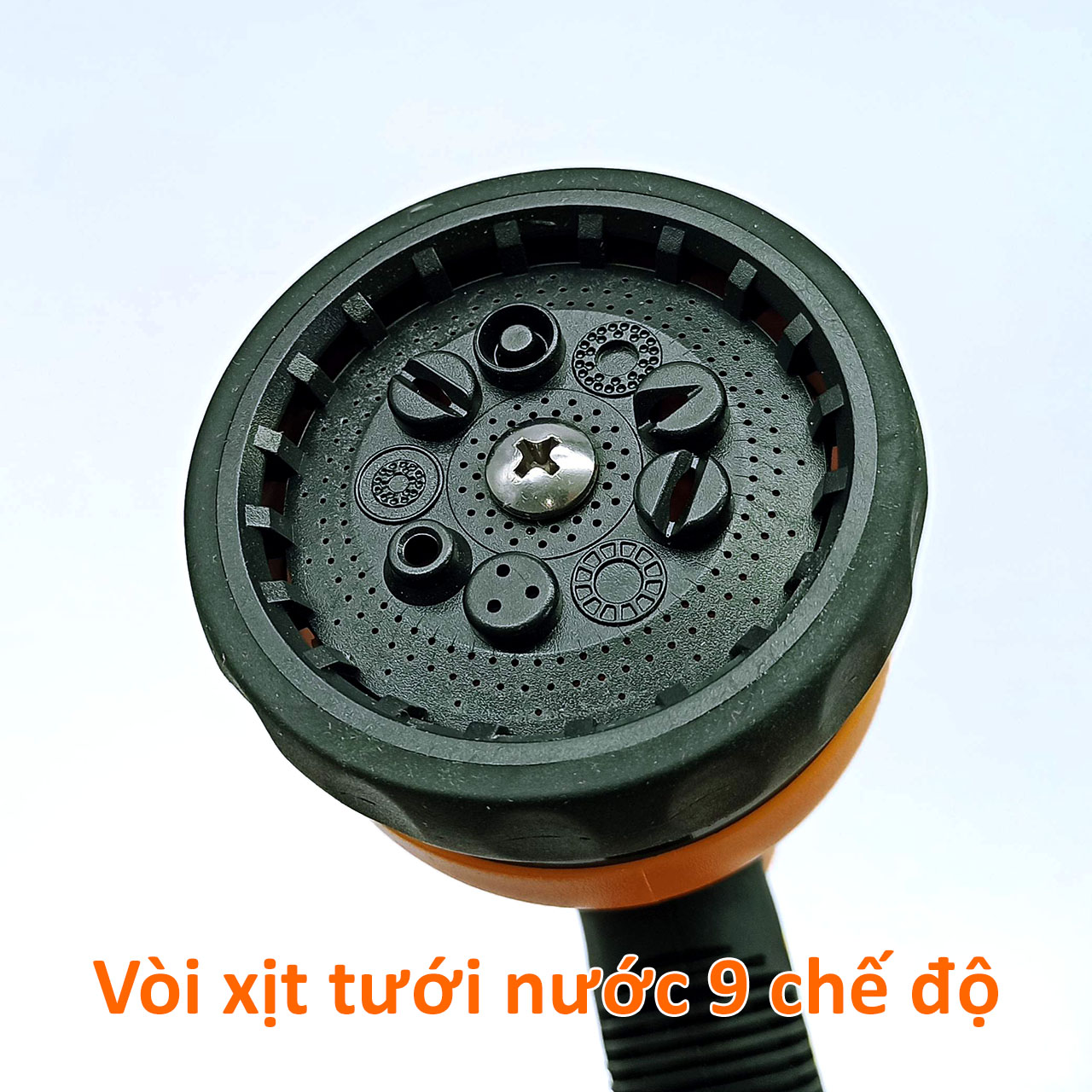 Vòi xịt tưới nước 9 chế độ tay nhựa