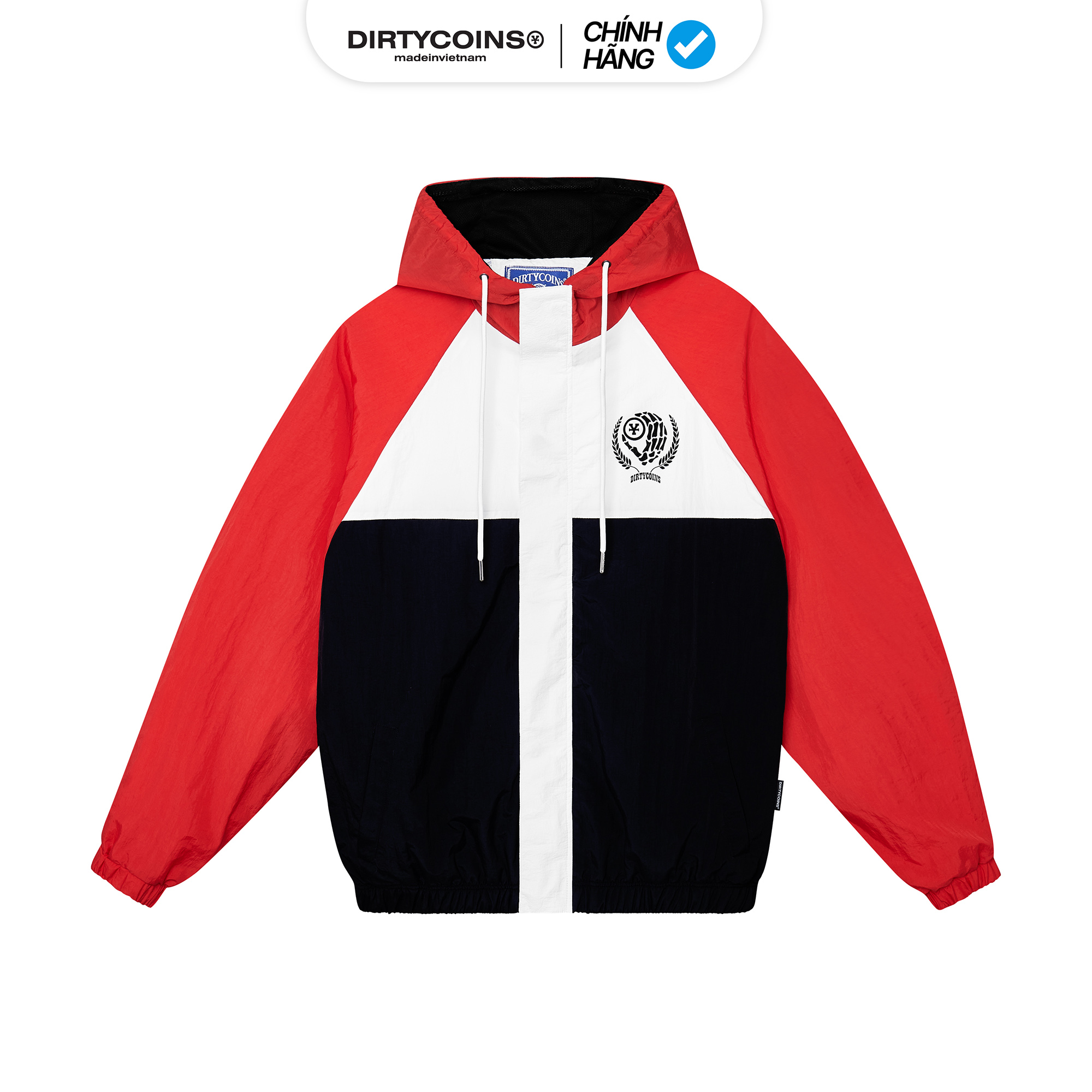 Áo Khoác DirtyCoins OG Logo Windbreaker Jacket - Red/White